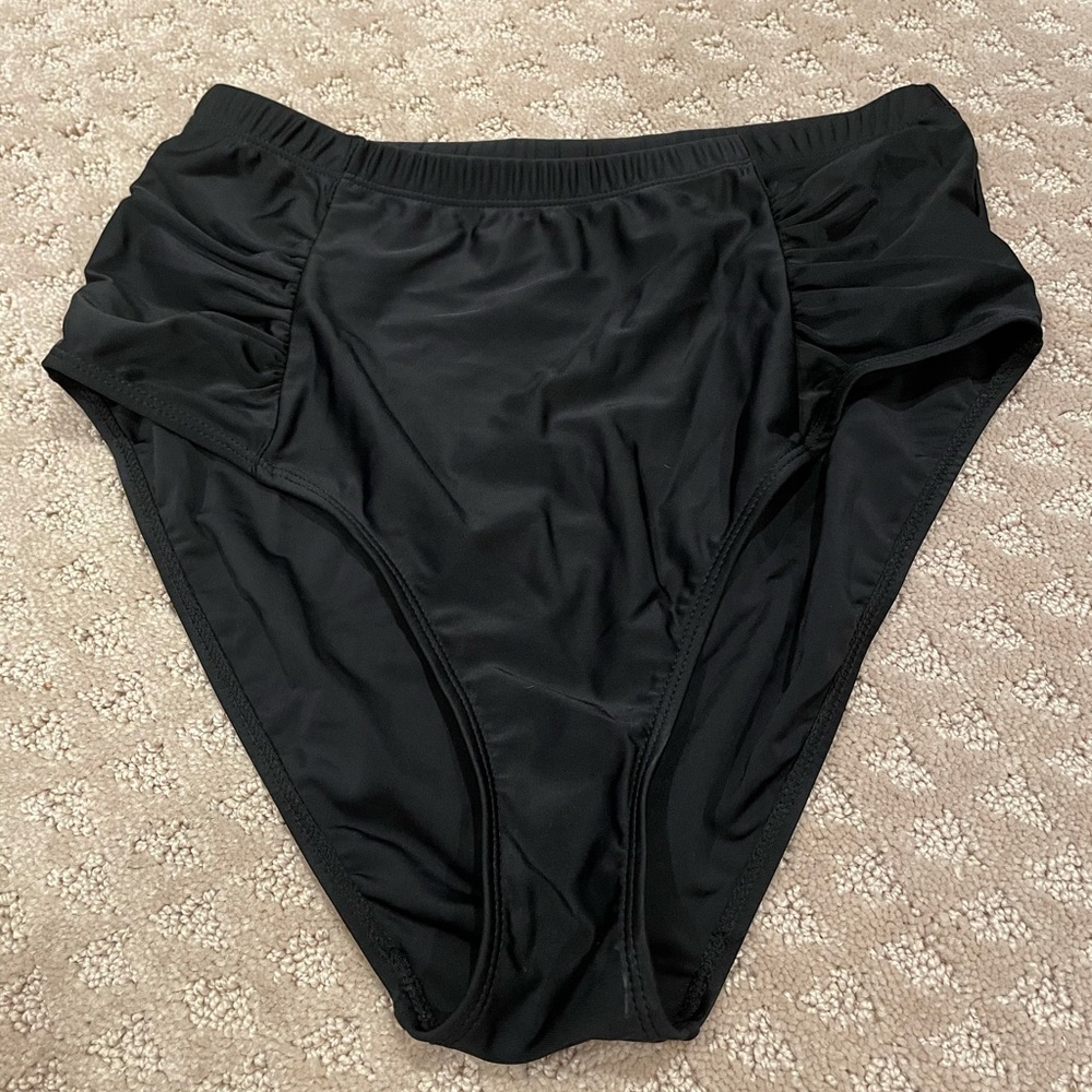 High waisted swim bottoms
